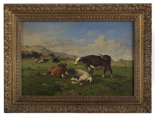 Cattle In A Valley Pasture - view 1
