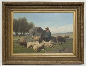 Shepherd With His Flock