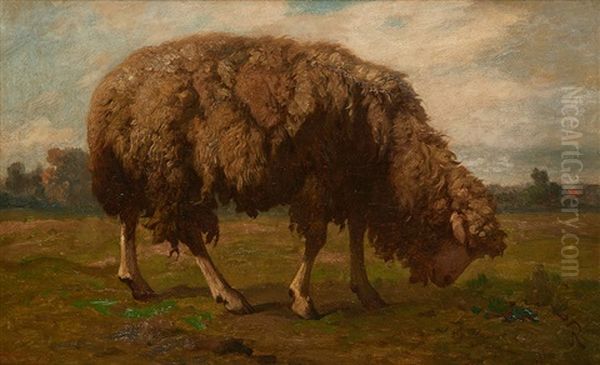Mouton Sur Fond De Paysage - view 1