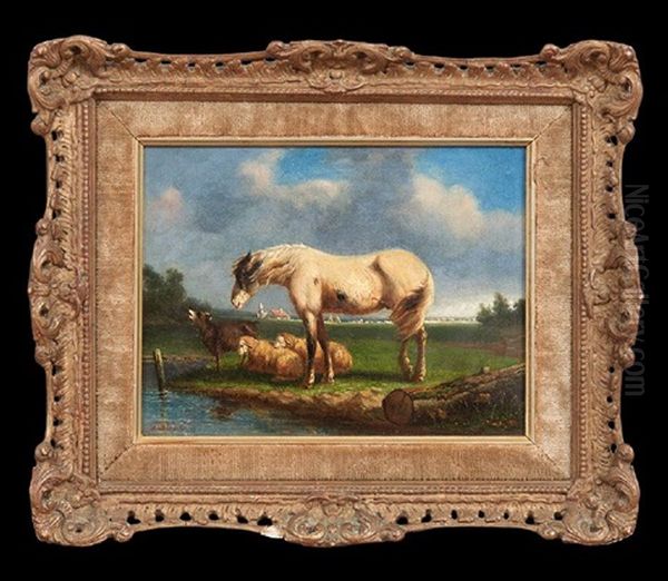 Horse, Goat And Sheep - view 1