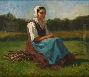 Repos De La Fagotiere by Louis Marie Dominique Romain Robbe