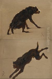 Chien (study) by Louis Marie Dominique Romain Robbe