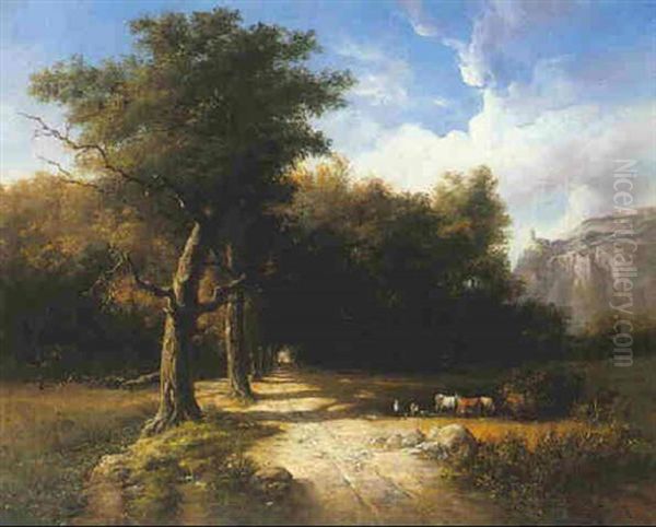 Landscape With Cows Grazing - view 1