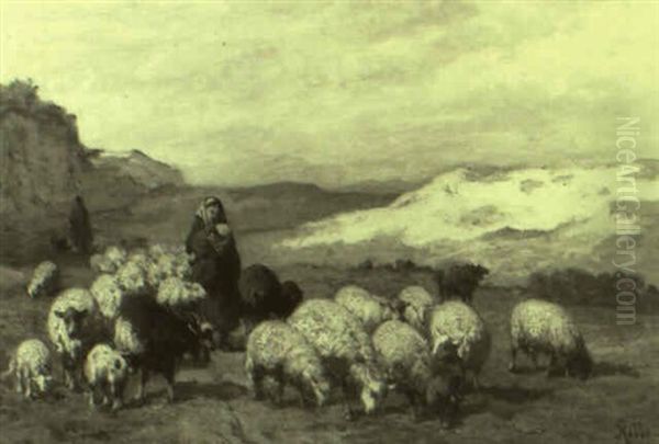 Bergeres Et Troupeau - view 1