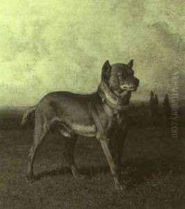 Chien A L'arret by Louis Marie Dominique Romain Robbe