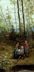 Kinder Im Leiterwagen Kinder Im Leiterwagen