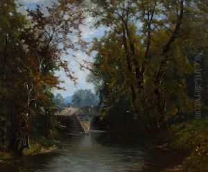 Farmington River, Ct, Circa 1878 by Horace Wolcott Robbins