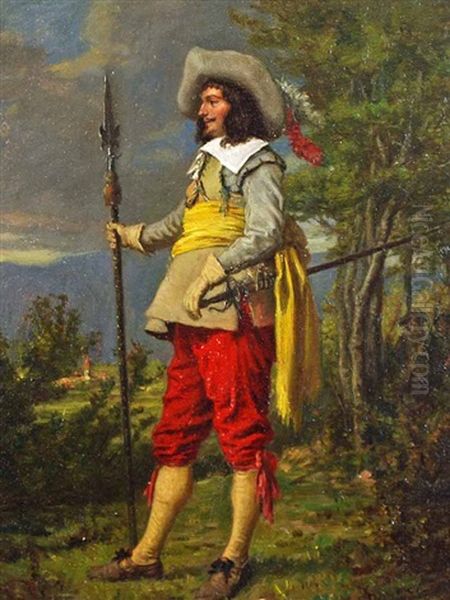 Man With Pike And Sword - view 1