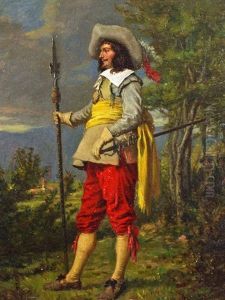 Man With Pike And Sword
