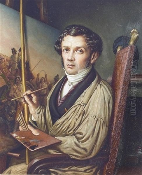 Portrat Des Malers Leopold Robert In Seinem Atelier - view 1