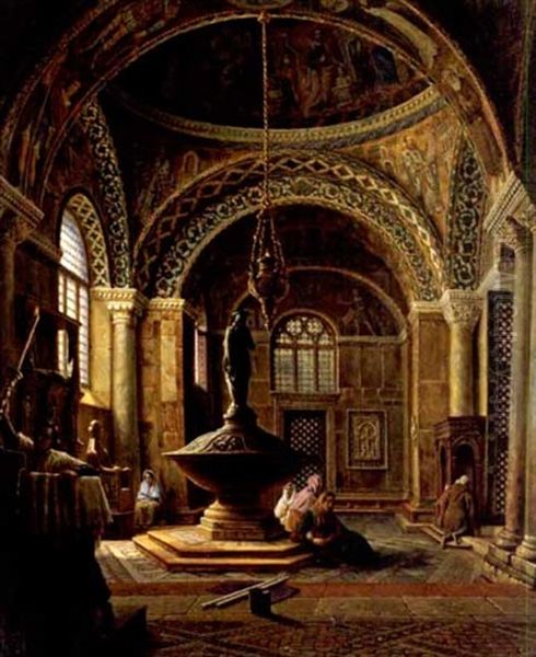 Glaubige Im Baptisterium - view 1
