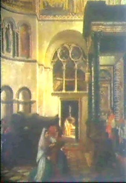Nachmittagsandacht In Der Basilika San Marco In Venedig - view 1