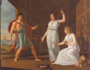 Mythologische Szene by Ernst Friedrich Ferdinand Robert