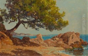 Pin A La Gaillarde, Pres St-raphael by Eugene Robert