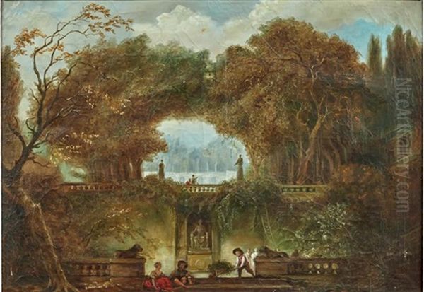 Paysage Imaginaire De La Villa Borghese - view 1