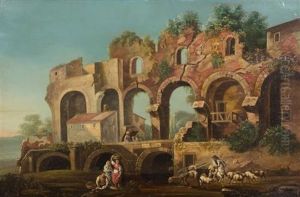 Working Women Amongst Aquaduct Ruins