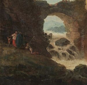 Le Petit Pont by Hubert Robert