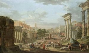 A Capriccio Of The Campo Vaccino, Rome