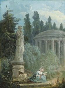 Jeune Femme Pres Du Temple De L'amour