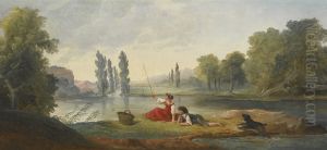 A Fishing Party by Hubert Robert