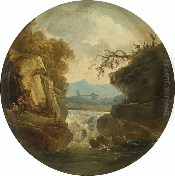 Landscape With A Waterfall - view 1