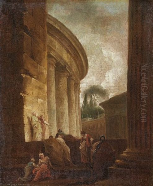 Caprice Architectural Inspire Du Tempietto Di San Pietro In Montorio A Rome - view 1