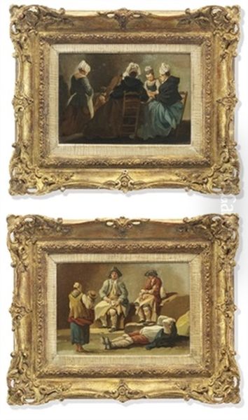Women Around A Table In An Interior (+ An Afternoon Rest; 2 Works) - view 1