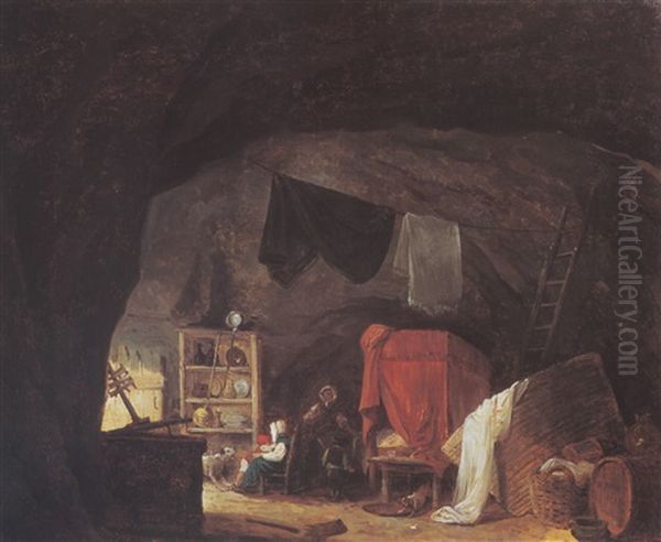 Famille Dans Une Grotte - view 1