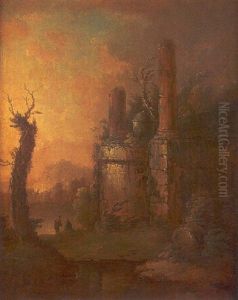 Paisaje Idilico Con Ruinas by Hubert Robert