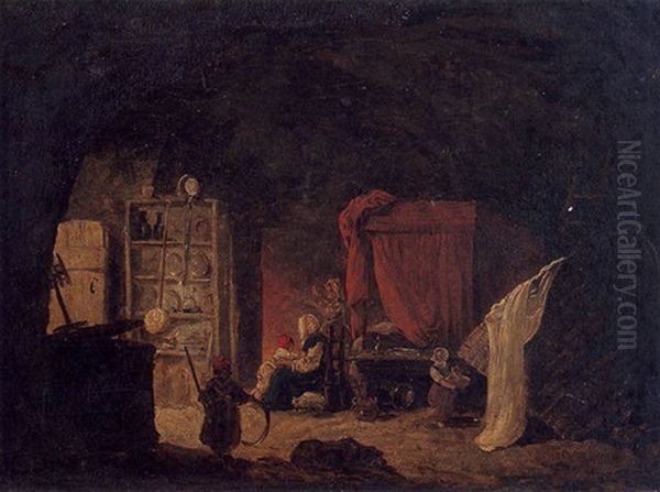 Scene D'interieur Paysan - view 1
