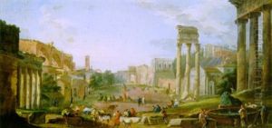 Veduta Del Foro Romano by Hubert Robert