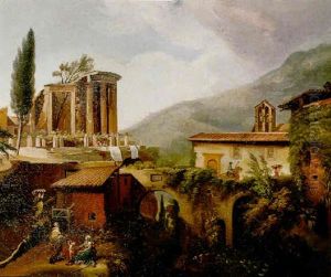 View Of Tivoli by Hubert Robert