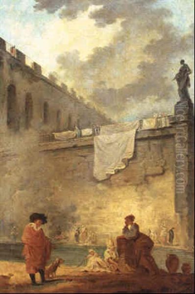 Personnages Au Bord De L'eau - view 1