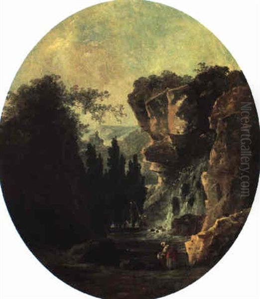 Landscape With Waterfall - view 1
