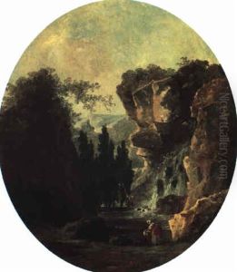 Landscape With Waterfall