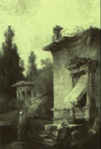 Landscape With Roman Ruins by Hubert Robert