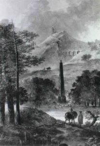 Paysage De Montagne by Hubert Robert