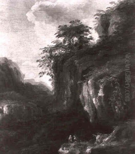 Paysage De Cascade Aux Environs De Rome - view 1