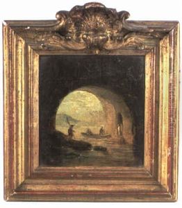 L'embarquement Sous La Voute by Hubert Robert