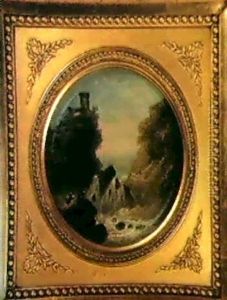 Berger Et Son Chien Au Bord D'un Torrent by Hubert Robert