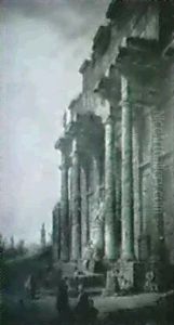 Paysage De Ruines Antiques Animees