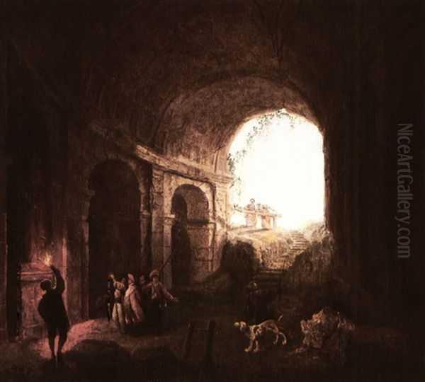 A Fantasy View Of A Gallery At The Coliseum, Rome - view 1