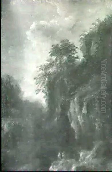 Bergers Dans Un Paysage Rocheux - view 1