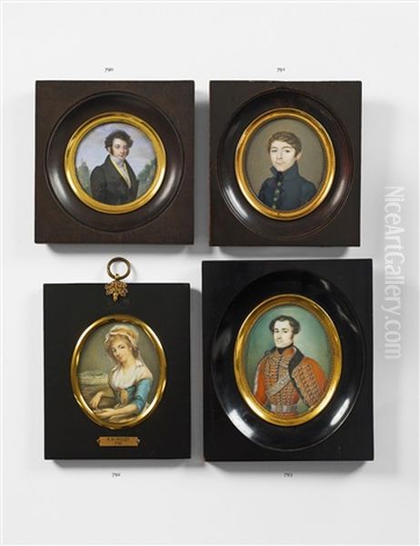 A Portrait Miniature Of An Elegant Gentleman In A Landscape - view 1