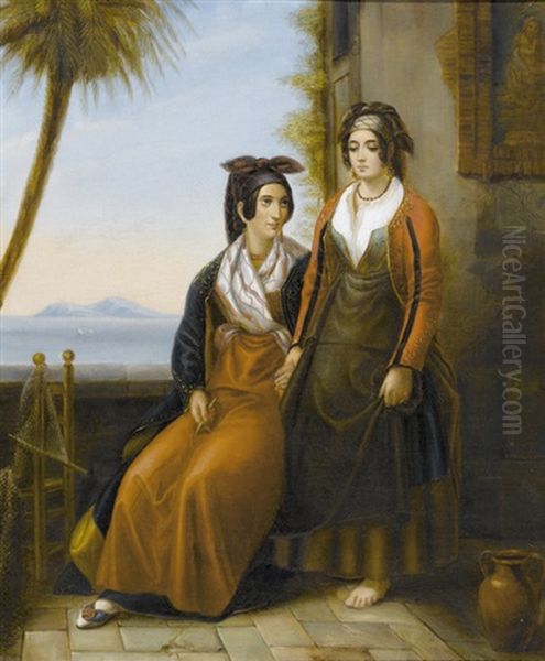 Zwei Italienerinnen In Tracht - view 1