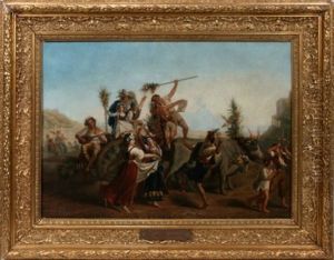 The Pilgrimage To The Madonna Of The Arch by Leopold-Louis Robert