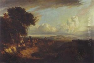 Italienische Bauern Auf Dem Heimweg by Leopold-Louis Robert