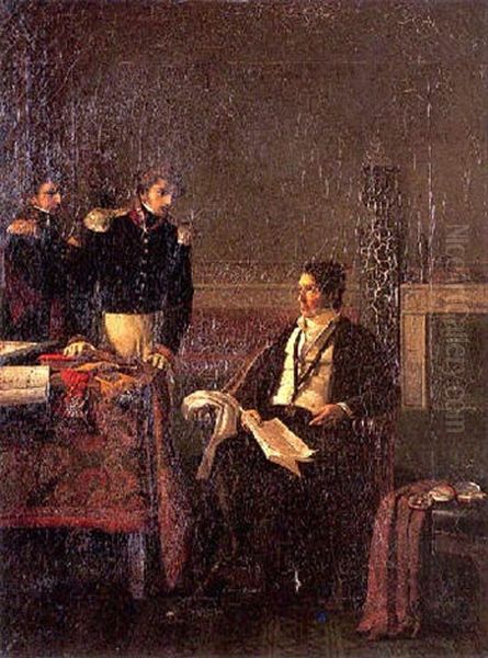 Lord Drummond Ambassadeur Anglais A Naples, Et Deux De Ses Amis, Un Chambellan Du Roi Des Pays-bas Et Un Comte Polonais - view 1