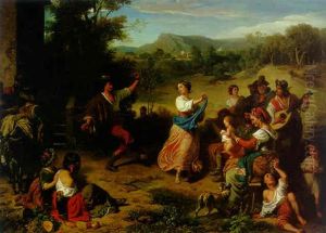 The Fiesta by Leopold-Louis Robert