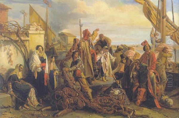Le Depart Des Pecheurs De L'adriatique - view 1